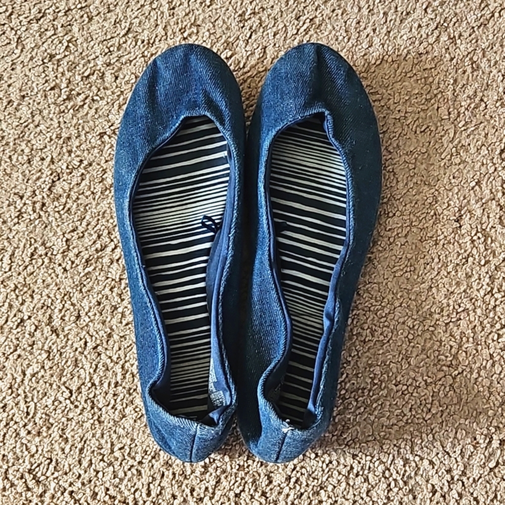 Denim Flats